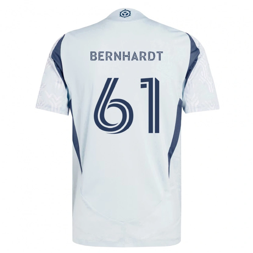 Danxen Heren Harrison Bernhardt #61 Blauw Grijs Wit Uitshirt Uittenue 2026/27 T-Shirt