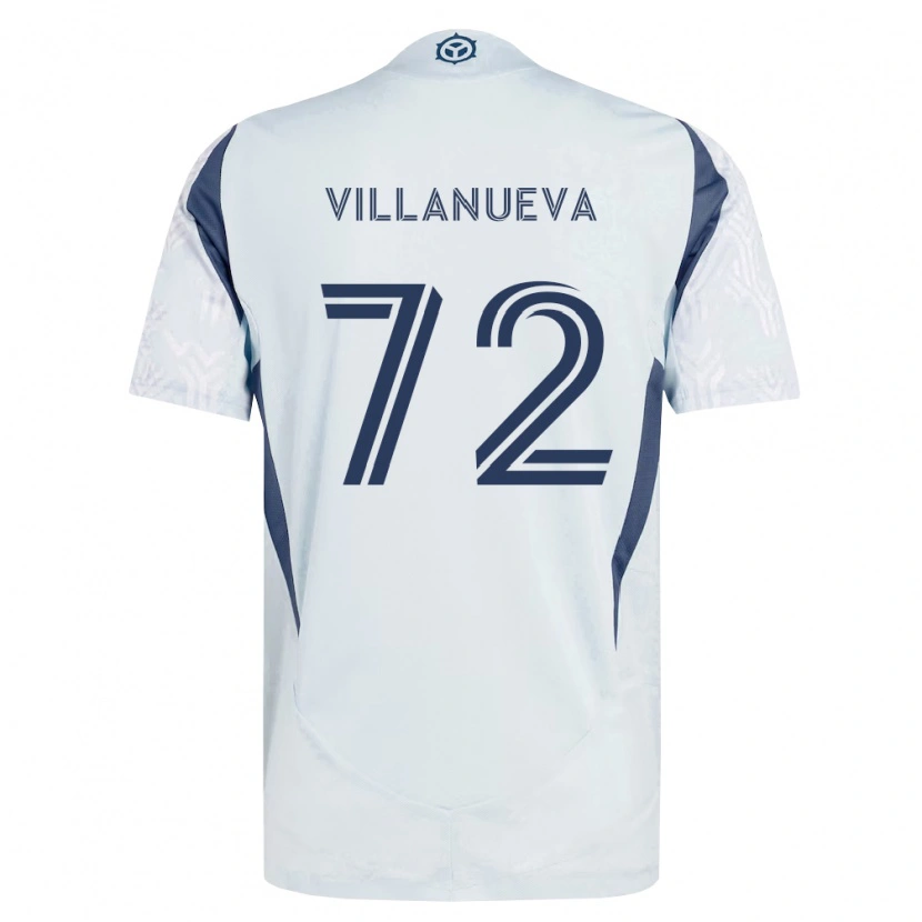 Danxen Heren Damyan Villanueva #72 Blauw Grijs Wit Uitshirt Uittenue 2026/27 T-Shirt