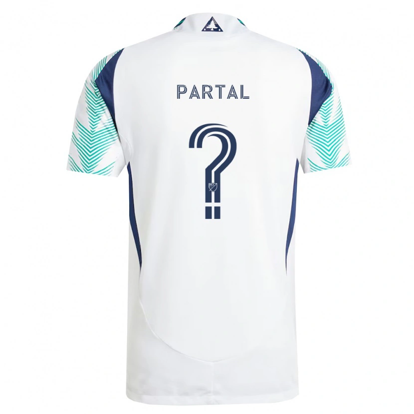 Danxen Heren Joshua Partal #0 Wit Marineblauw Lichtgroen Uitshirt Uittenue 2026/27 T-Shirt