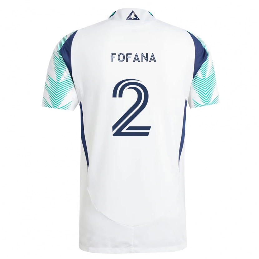Danxen Heren Mamadou Fofana #2 Wit Marineblauw Lichtgroen Uitshirt Uittenue 2026/27 T-Shirt