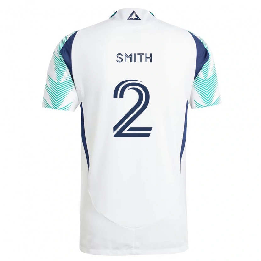 Danxen Heren Jared Smith #2 Wit Marineblauw Lichtgroen Uitshirt Uittenue 2026/27 T-Shirt