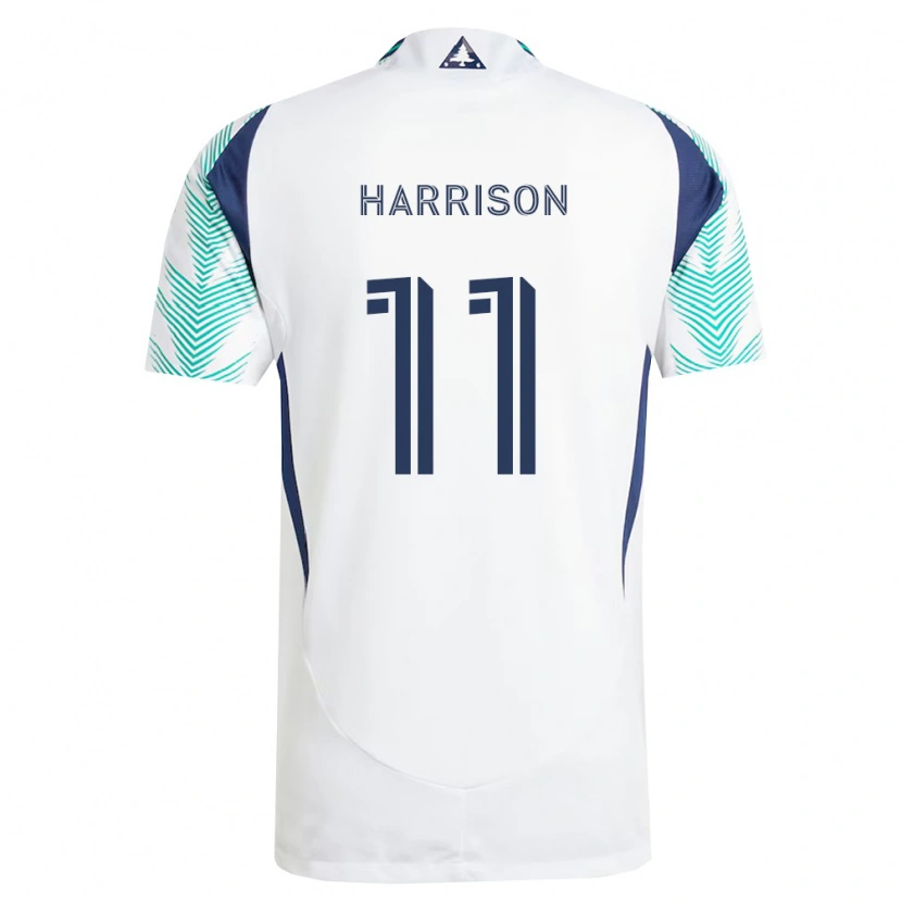 Danxen Heren Jack Harrison #11 Wit Marineblauw Lichtgroen Uitshirt Uittenue 2026/27 T-Shirt