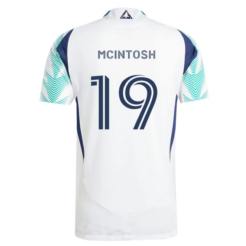 Danxen Heren Damario Mcintosh #19 Wit Marineblauw Lichtgroen Uitshirt Uittenue 2026/27 T-Shirt