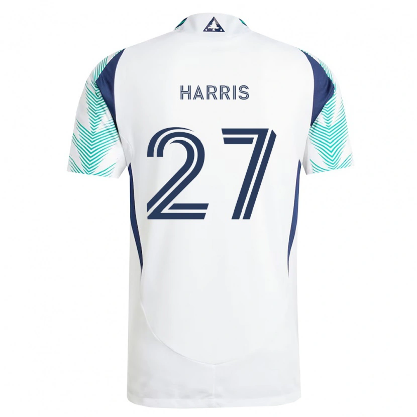 Danxen Heren Wilson Harris #27 Wit Marineblauw Lichtgroen Uitshirt Uittenue 2026/27 T-Shirt