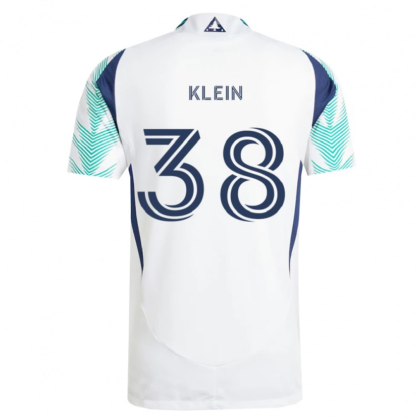 Danxen Heren Eric Klein #38 Wit Marineblauw Lichtgroen Uitshirt Uittenue 2026/27 T-Shirt