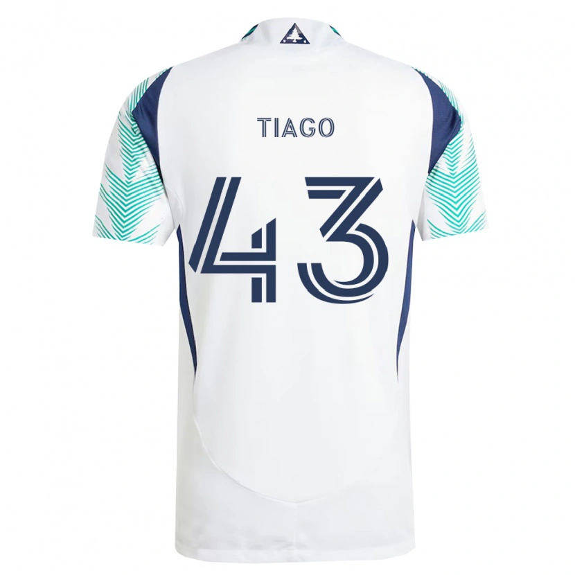 Danxen Heren Santiago Suárez #43 Wit Marineblauw Lichtgroen Uitshirt Uittenue 2026/27 T-Shirt