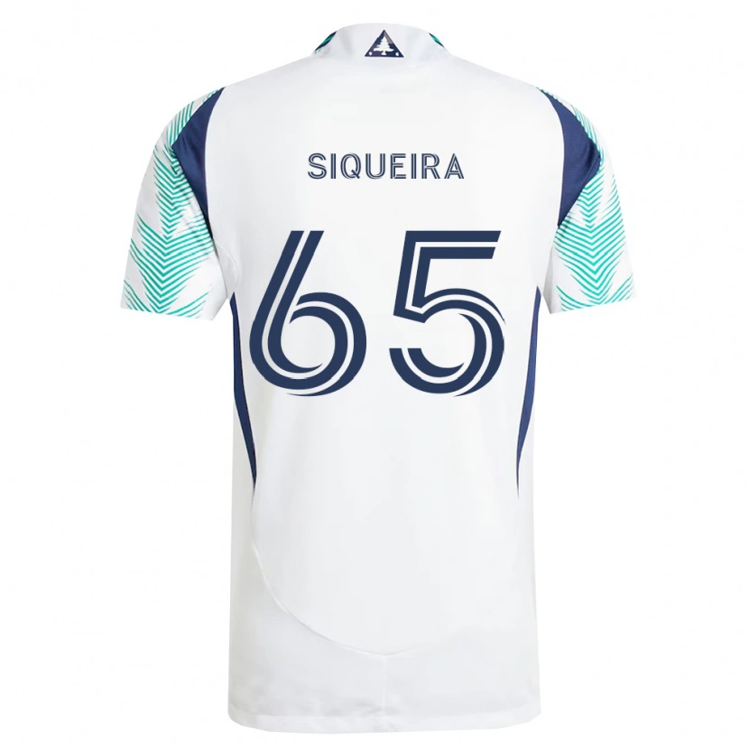 Danxen Heren Judah Siqueira #65 Wit Marineblauw Lichtgroen Uitshirt Uittenue 2026/27 T-Shirt