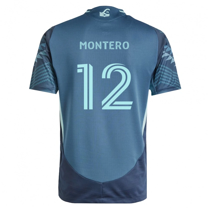 Danxen Heren Fredy Montero #12 Marineblauw Groen Uitshirt Uittenue 2026/27 T-Shirt