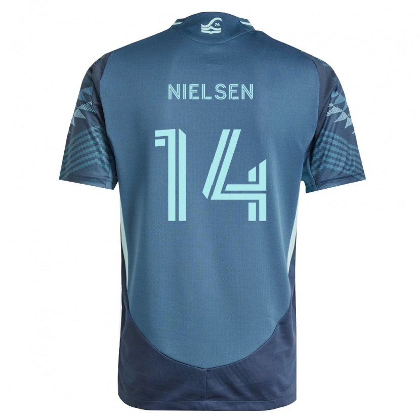 Danxen Heren Taylor Nielsen #14 Marineblauw Groen Uitshirt Uittenue 2026/27 T-Shirt