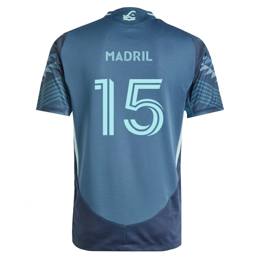 Danxen Heren Emily Madril #15 Marineblauw Groen Uitshirt Uittenue 2026/27 T-Shirt