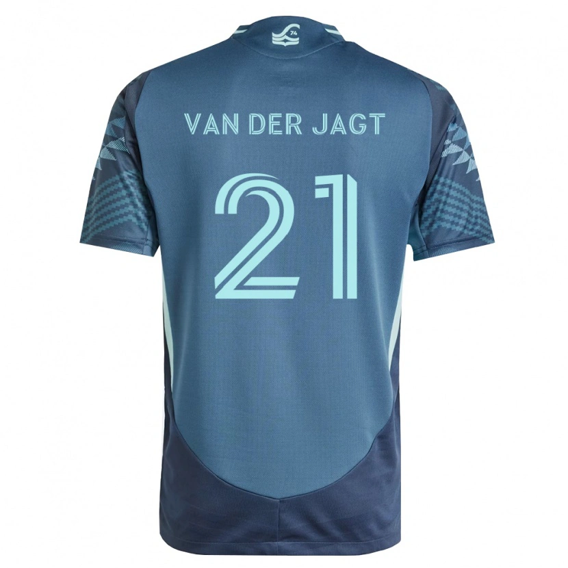 Danxen Heren Olivia Van Der Jagt #21 Marineblauw Groen Uitshirt Uittenue 2026/27 T-Shirt