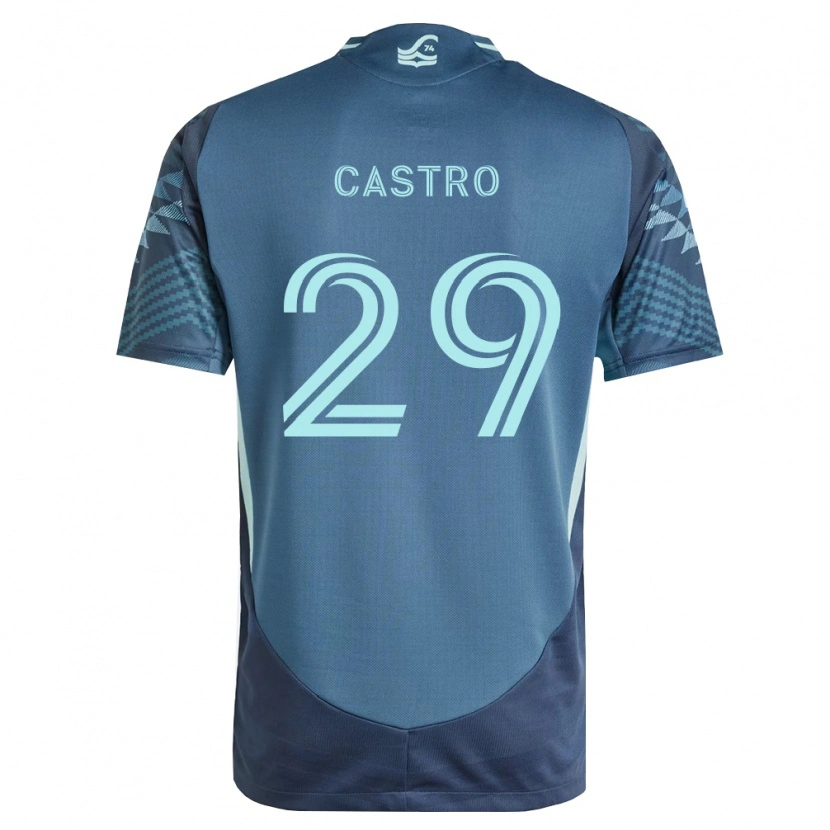 Danxen Heren Jacob Castro #29 Marineblauw Groen Uitshirt Uittenue 2026/27 T-Shirt
