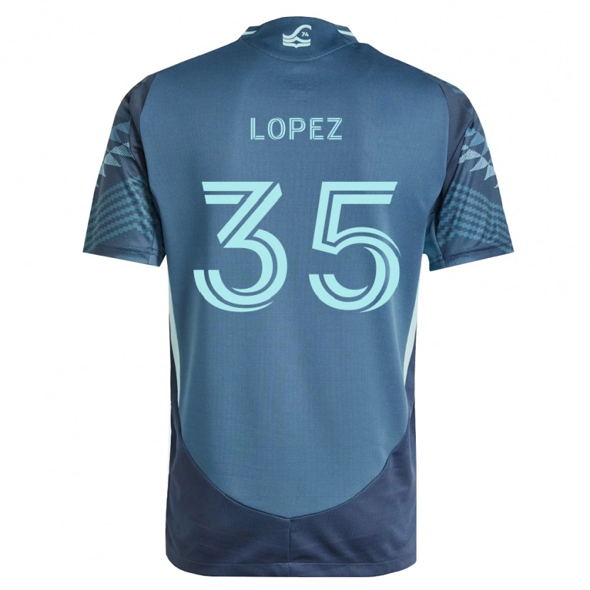 Danxen Heren Antino Lopez #35 Marineblauw Groen Uitshirt Uittenue 2026/27 T-Shirt