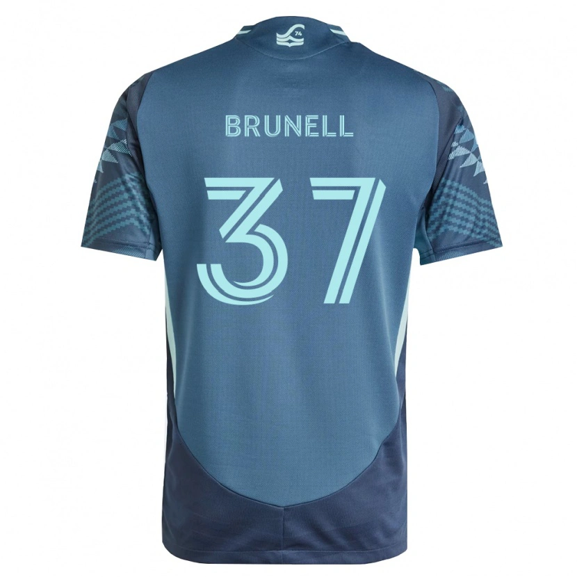 Danxen Heren Snyder Brunell #37 Marineblauw Groen Uitshirt Uittenue 2026/27 T-Shirt