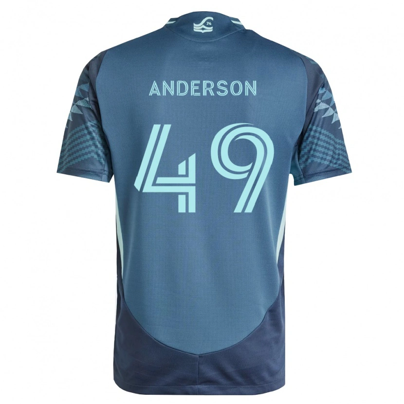 Danxen Heren Hunter Anderson #49 Marineblauw Groen Uitshirt Uittenue 2026/27 T-Shirt