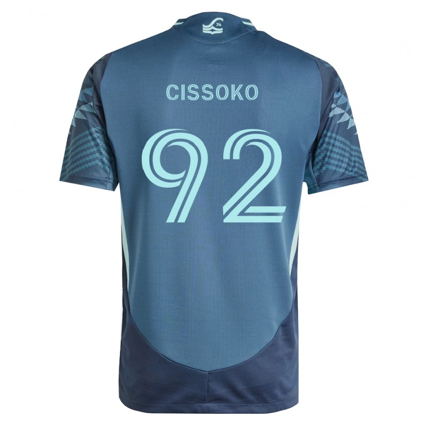 Danxen Heren Abdoulaye Cissoko #92 Marineblauw Groen Uitshirt Uittenue 2026/27 T-Shirt