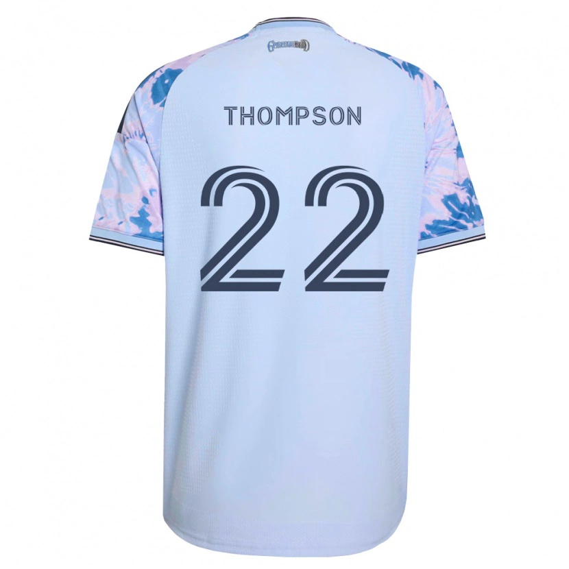 Danxen Heren Tommy Thompson #22 Koninklijk Blauw Wit Zwart Uitshirt Uittenue 2026/27 T-Shirt