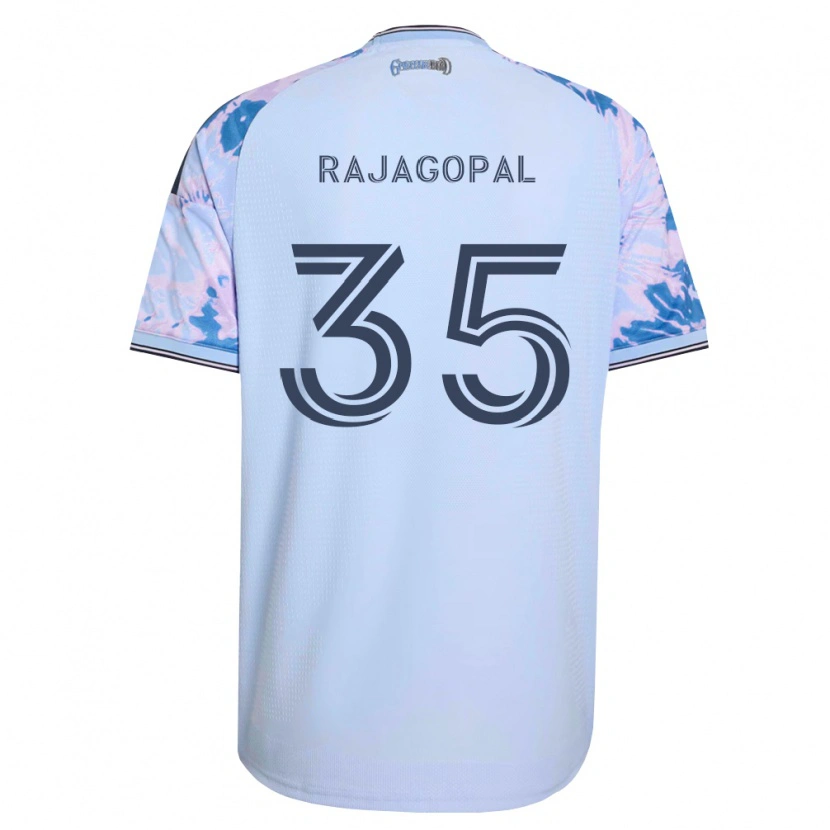Danxen Heren Rohan Rajagopal #35 Koninklijk Blauw Wit Zwart Uitshirt Uittenue 2026/27 T-Shirt