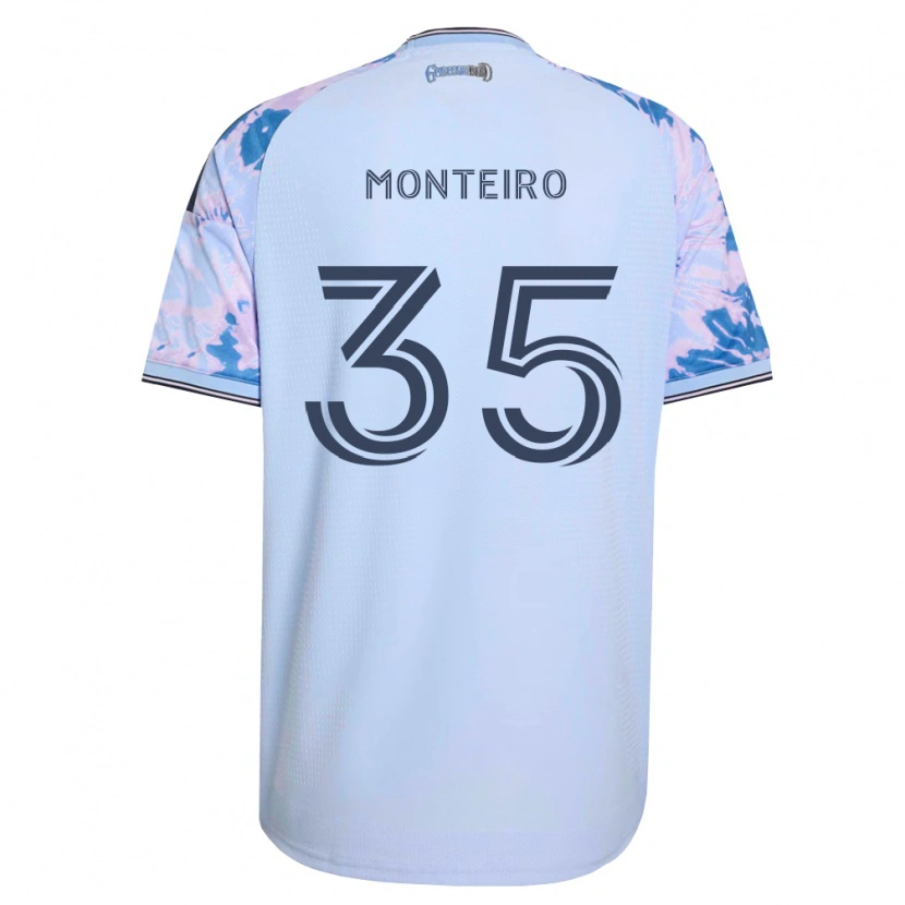Danxen Heren Jamiro Monteiro #35 Koninklijk Blauw Wit Zwart Uitshirt Uittenue 2026/27 T-Shirt