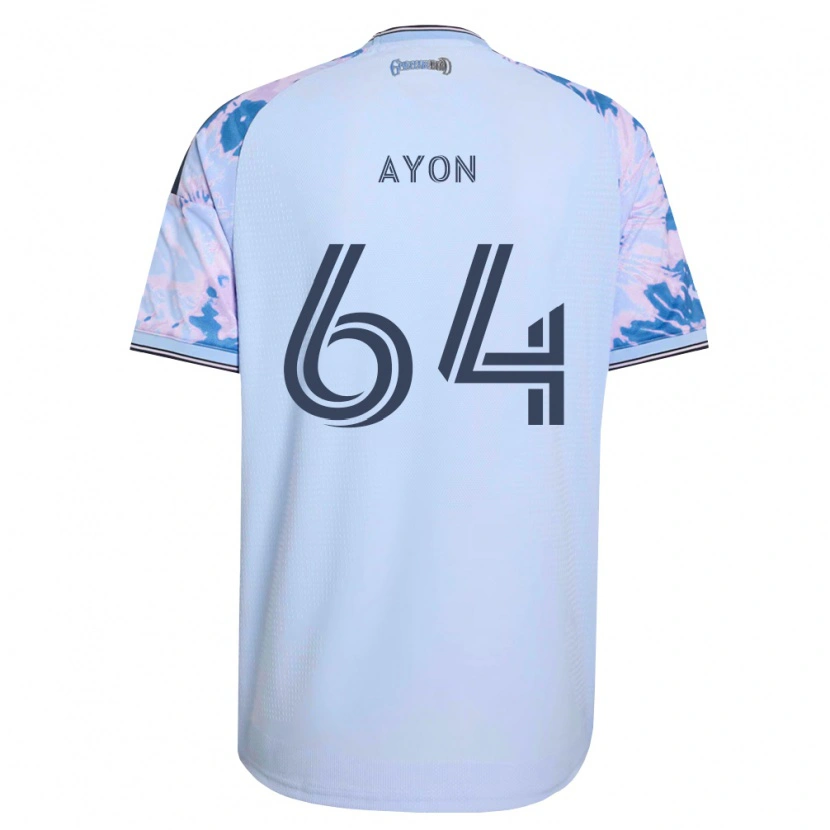 Danxen Heren Jerry Ayon #64 Koninklijk Blauw Wit Zwart Uitshirt Uittenue 2026/27 T-Shirt