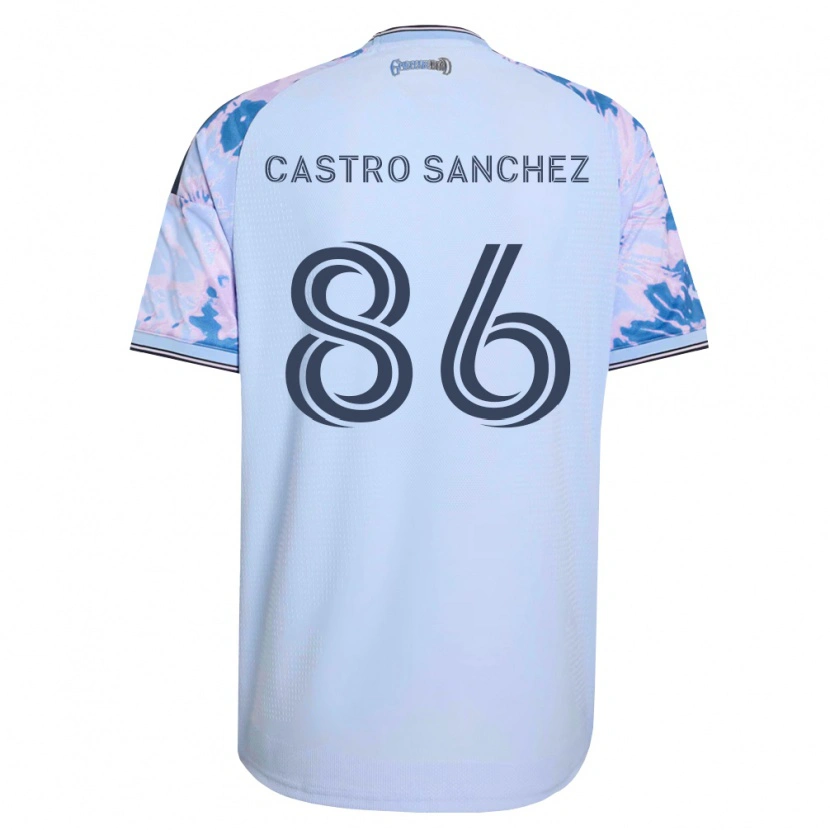 Danxen Heren Andy Castro Sanchez #86 Koninklijk Blauw Wit Zwart Uitshirt Uittenue 2026/27 T-Shirt