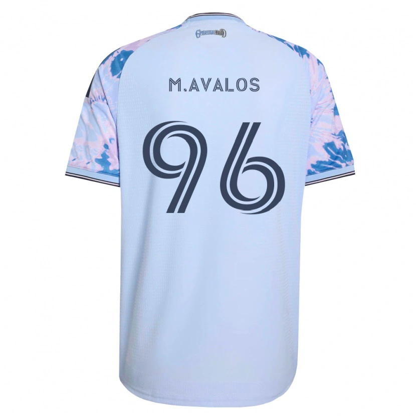 Danxen Heren Marcelo Ávalos #96 Koninklijk Blauw Wit Zwart Uitshirt Uittenue 2026/27 T-Shirt