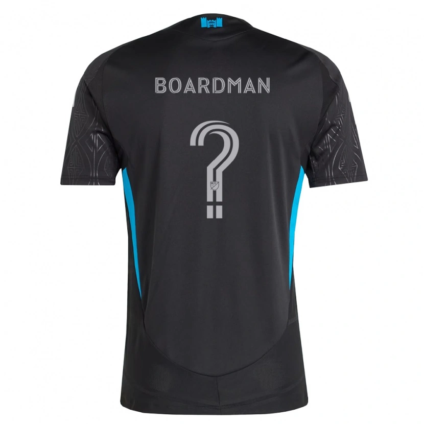 Danxen Heren Erik Pena-Boardman #0 Zwart Wit Hemelsblauw Uitshirt Uittenue 2026/27 T-Shirt