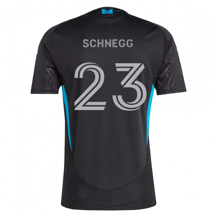 Danxen Heren David Schnegg #23 Zwart Wit Hemelsblauw Uitshirt Uittenue 2026/27 T-Shirt