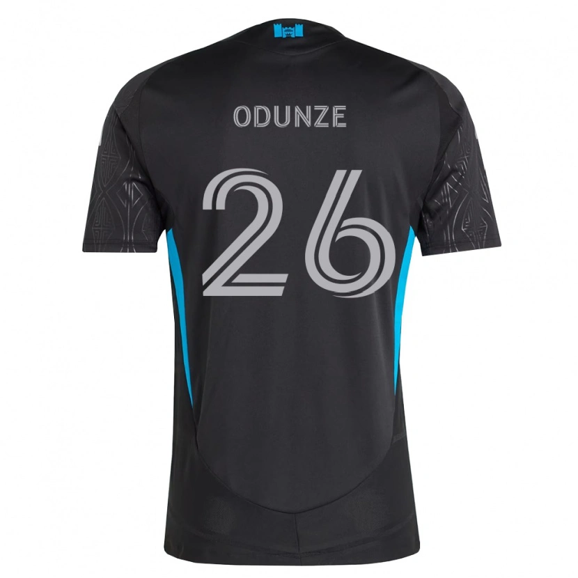 Danxen Heren Chituru Odunze #26 Zwart Wit Hemelsblauw Uitshirt Uittenue 2026/27 T-Shirt