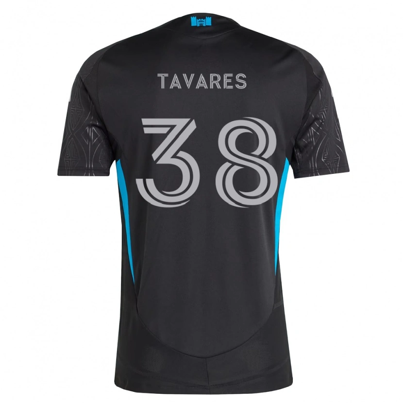 Danxen Heren Iuri Tavares #38 Zwart Wit Hemelsblauw Uitshirt Uittenue 2026/27 T-Shirt