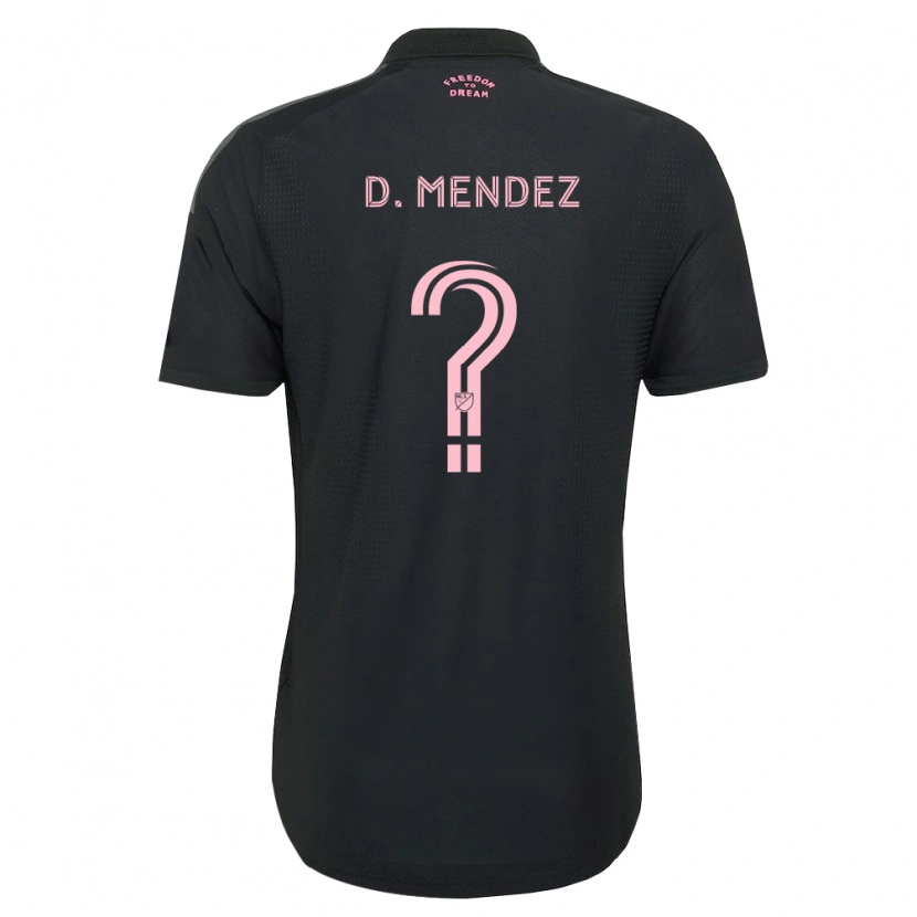 Danxen Heren Dylan Mendez #0 Roze Zwart Wit Uitshirt Uittenue 2026/27 T-Shirt