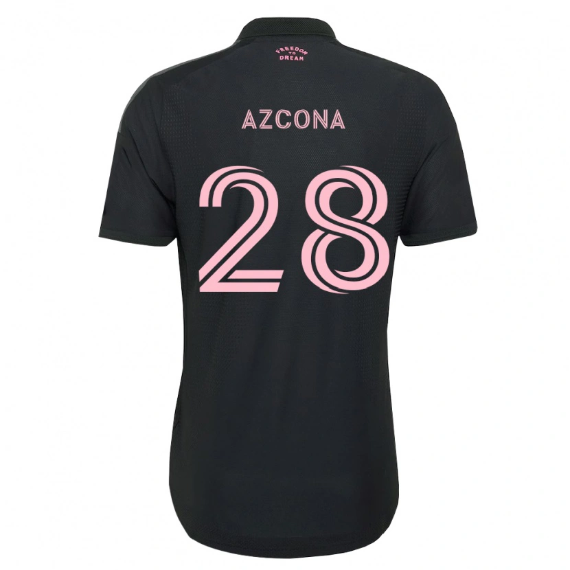 Danxen Heren Edison Azcona #28 Roze Zwart Wit Uitshirt Uittenue 2026/27 T-Shirt