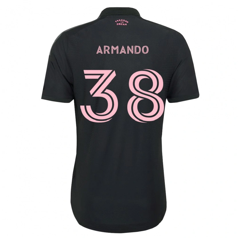 Danxen Heren Máximo Armando #38 Roze Zwart Wit Uitshirt Uittenue 2026/27 T-Shirt