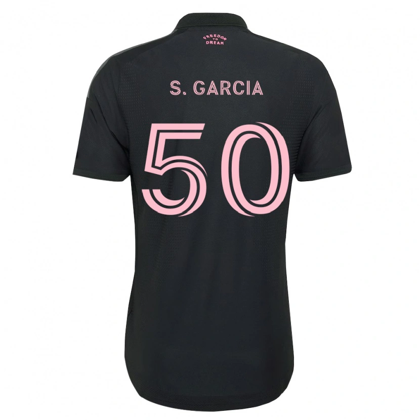 Danxen Heren Santiago Garcia #50 Roze Zwart Wit Uitshirt Uittenue 2026/27 T-Shirt