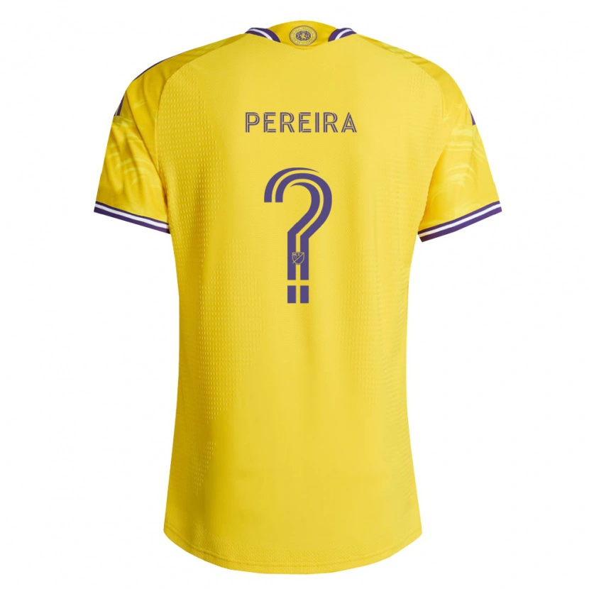 Danxen Heren Dominic Pereira #0 Geel Paars Uitshirt Uittenue 2026/27 T-Shirt