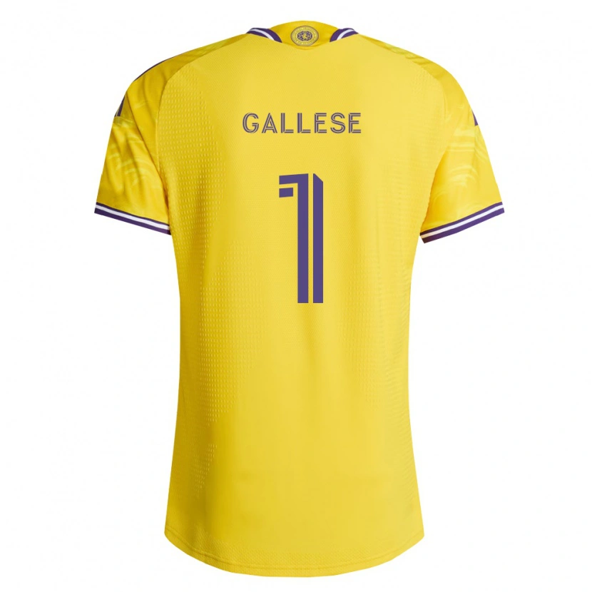 Danxen Heren Pedro Gallese #1 Geel Paars Uitshirt Uittenue 2026/27 T-Shirt