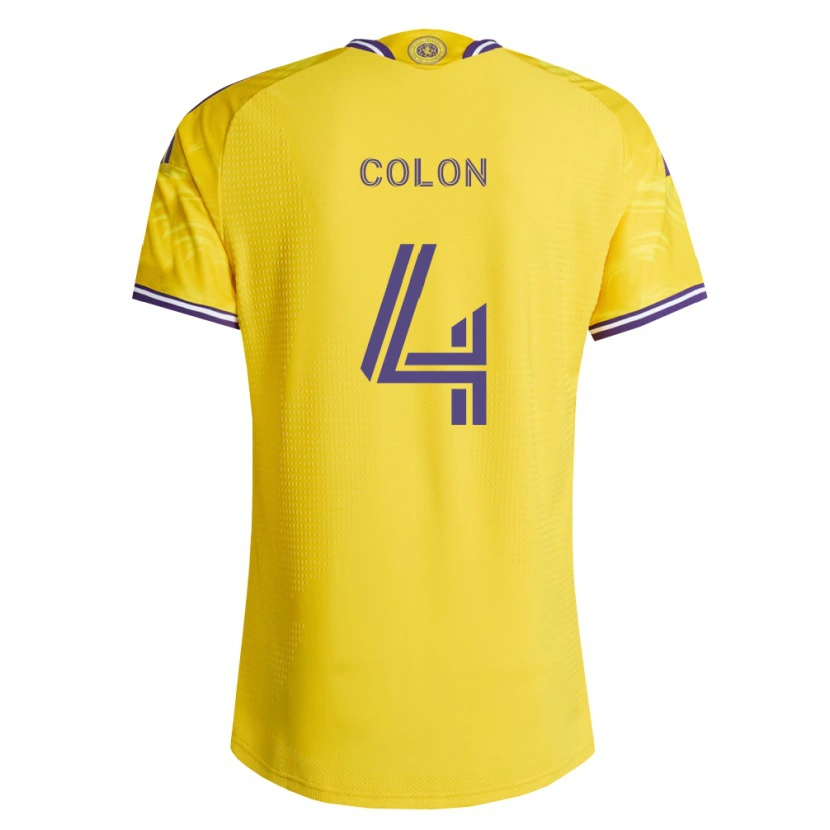Danxen Heren Xzavier Colon #4 Geel Paars Uitshirt Uittenue 2026/27 T-Shirt