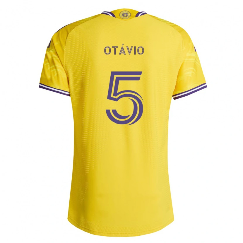 Danxen Heren Luis Otávio #5 Geel Paars Uitshirt Uittenue 2026/27 T-Shirt