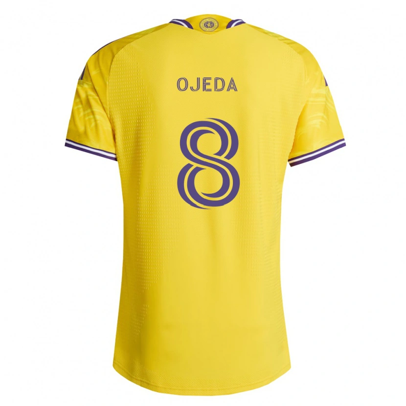 Danxen Heren Braian Ojeda #8 Geel Paars Uitshirt Uittenue 2026/27 T-Shirt