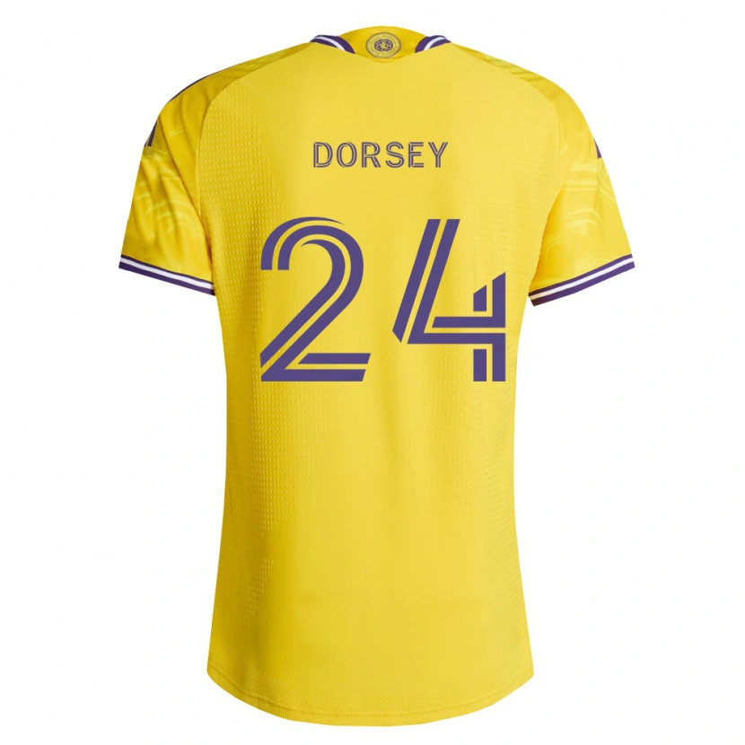 Danxen Heren Griffin Dorsey #24 Geel Paars Uitshirt Uittenue 2026/27 T-Shirt