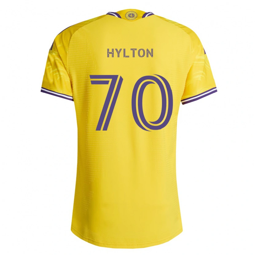 Danxen Heren Justin Hylton #70 Geel Paars Uitshirt Uittenue 2026/27 T-Shirt