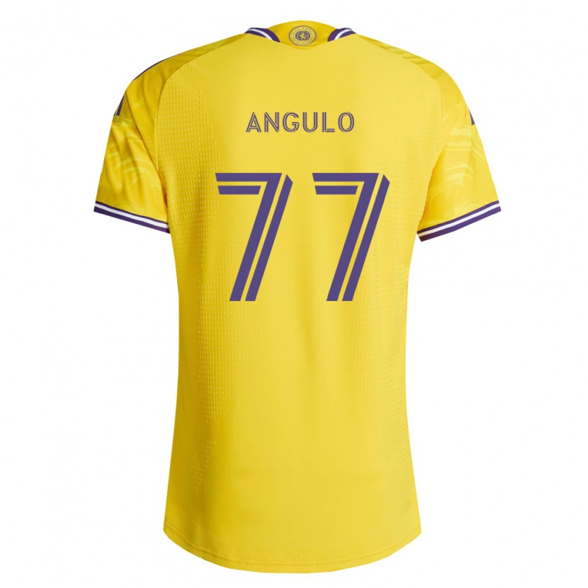 Danxen Heren Iván Angulo #77 Geel Paars Uitshirt Uittenue 2026/27 T-Shirt