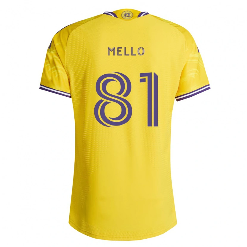 Danxen Heren Murillo Mello #81 Geel Paars Uitshirt Uittenue 2026/27 T-Shirt