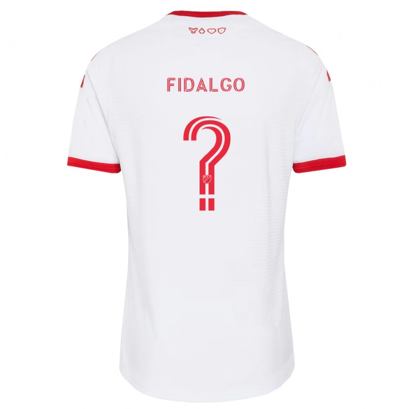 Danxen Heren James Fidalgo #0 Wit Rood Zwart Uitshirt Uittenue 2026/27 T-Shirt