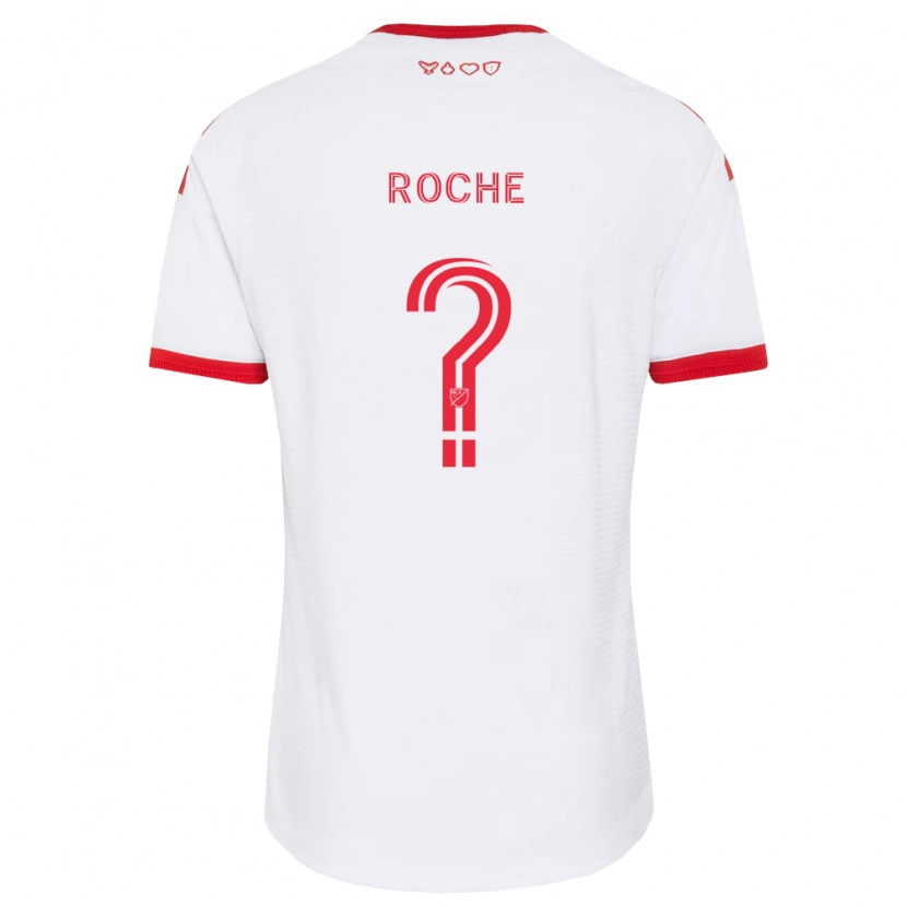 Danxen Heren Elijah Roche #0 Wit Rood Zwart Uitshirt Uittenue 2026/27 T-Shirt