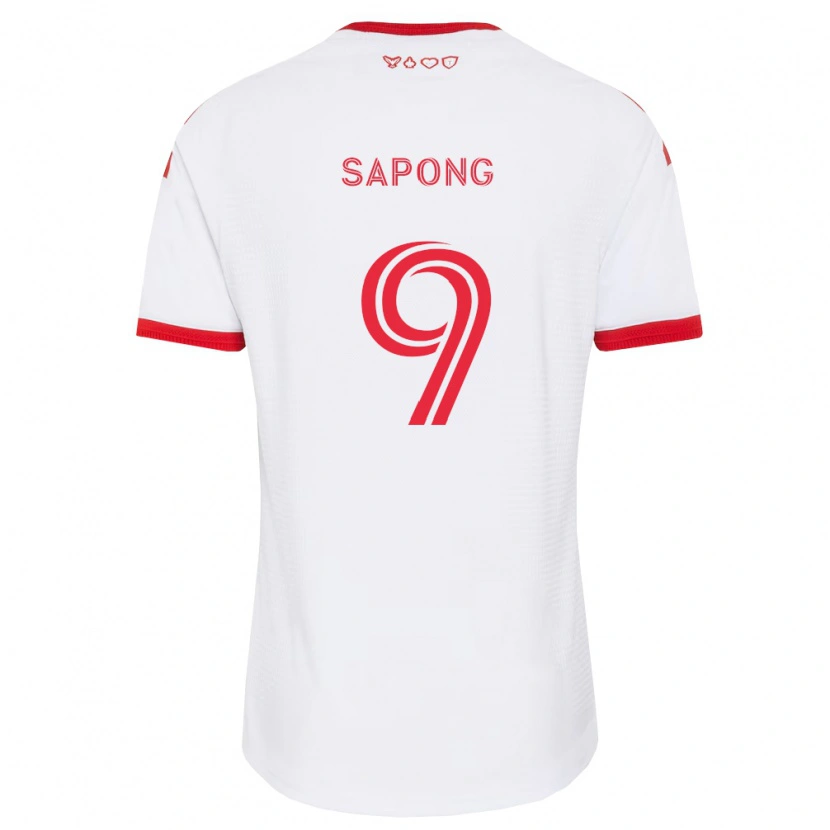 Danxen Heren C.j. Sapong #9 Wit Rood Zwart Uitshirt Uittenue 2026/27 T-Shirt