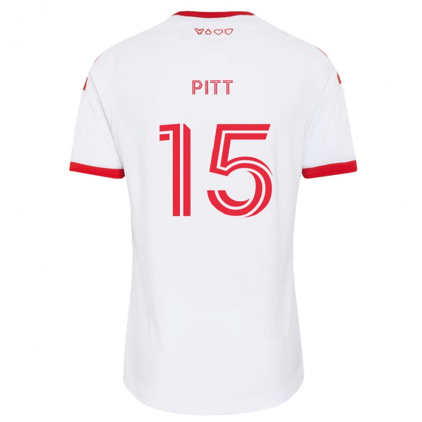 Danxen Heren Christian Pitt #15 Wit Rood Zwart Uitshirt Uittenue 2026/27 T-Shirt
