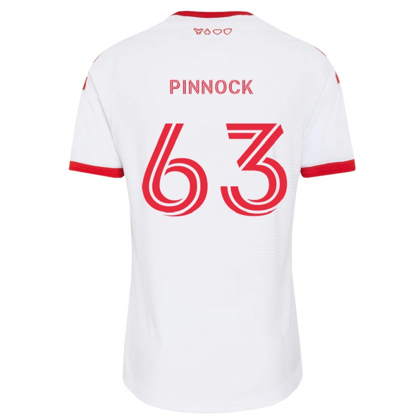 Danxen Heren Shyon Pinnock #63 Wit Rood Zwart Uitshirt Uittenue 2026/27 T-Shirt