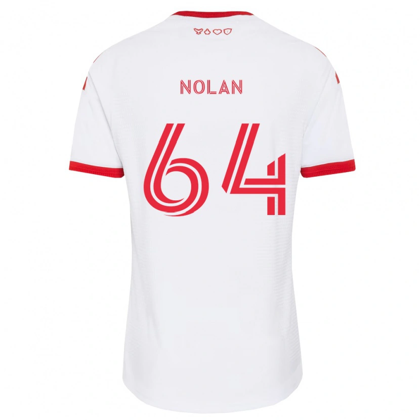 Danxen Heren Jahmarie Nolan #64 Wit Rood Zwart Uitshirt Uittenue 2026/27 T-Shirt
