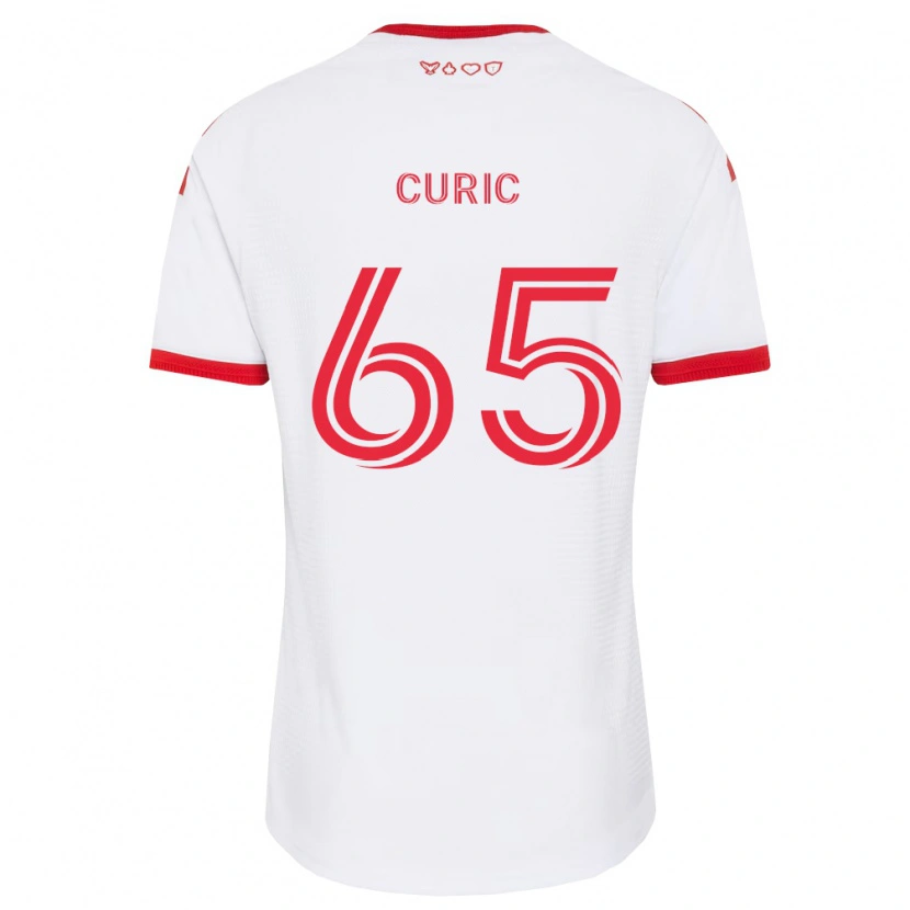 Danxen Heren Antony Curic #65 Wit Rood Zwart Uitshirt Uittenue 2026/27 T-Shirt